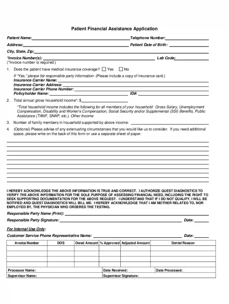 quest diagnostics payment plan Preview on Page 1