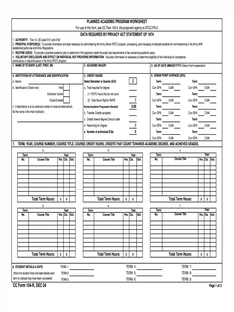 cc form 104 r dec 04 2004 Preview on Page 1