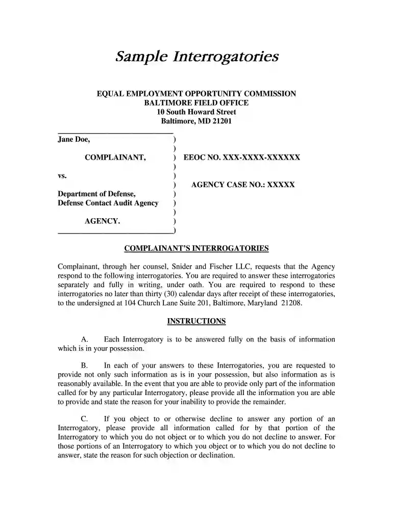 what are interrogatories Preview on Page 1