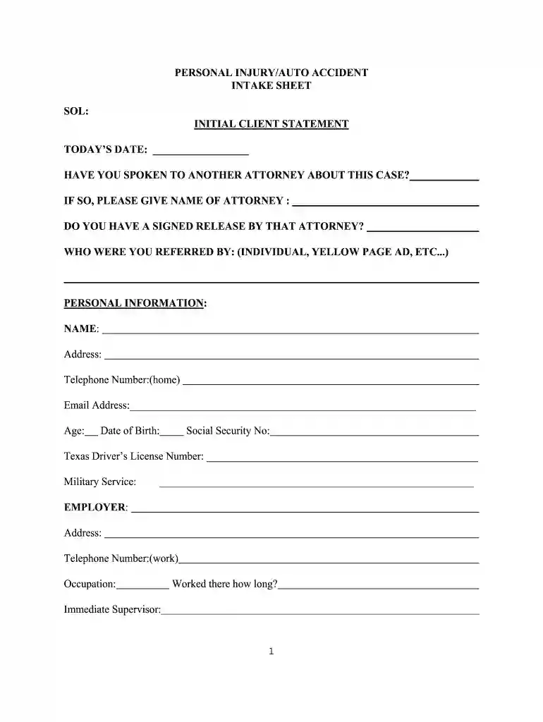 accident format Preview on Page 1
