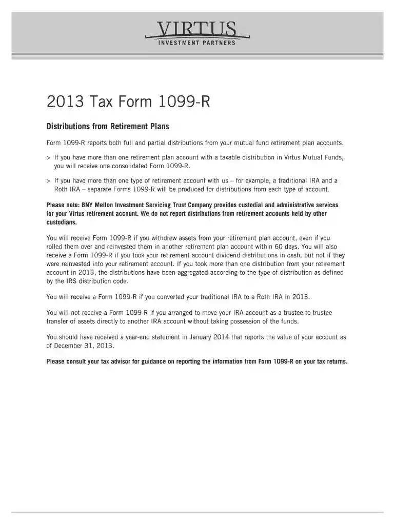 2012 Tax Form 1099-R Distributions from Retirement Plans Form 1099-R reports both full and partial d Preview on Page 1