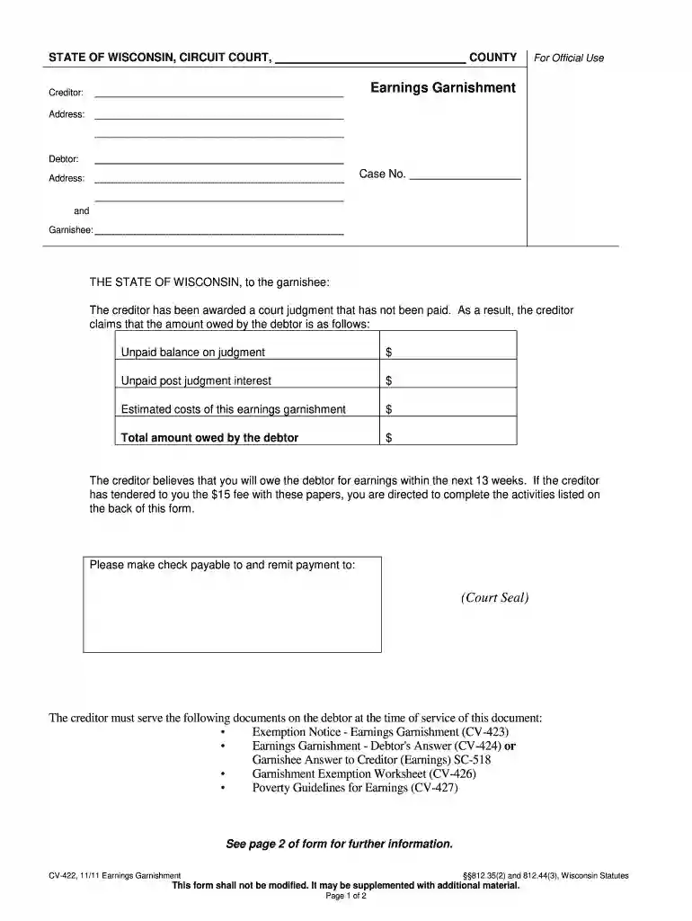 cv 422 Preview on Page 1