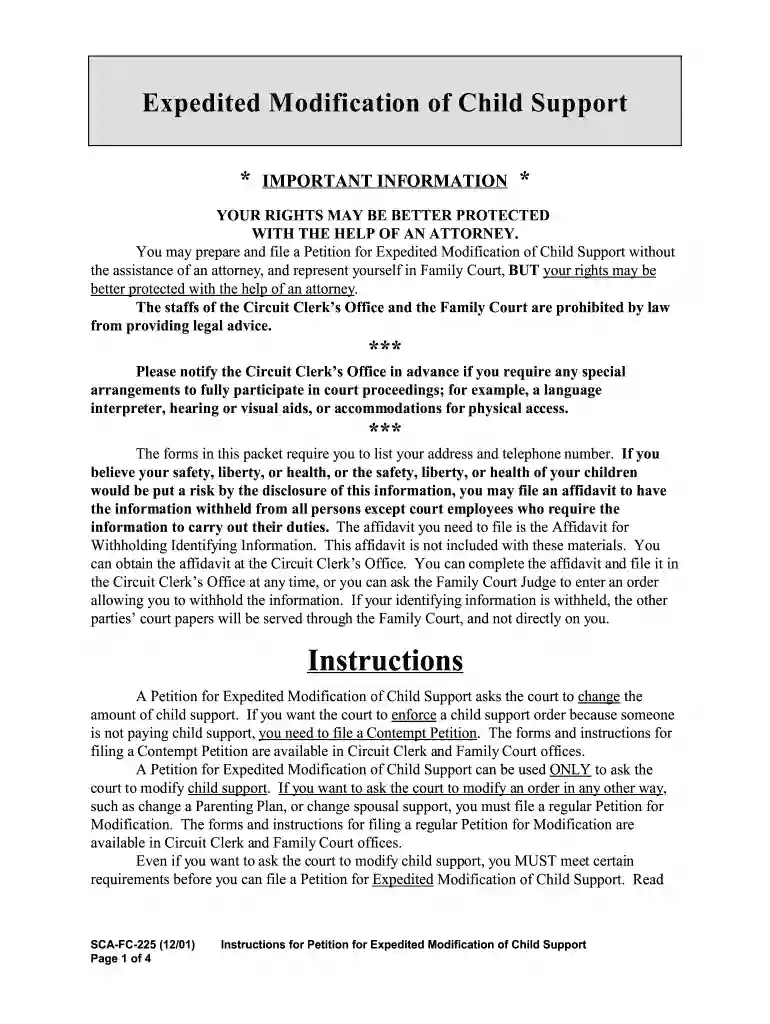 kentucky child support modification forms Preview on Page 1