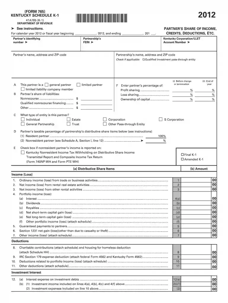 k 1 form Preview on Page 1