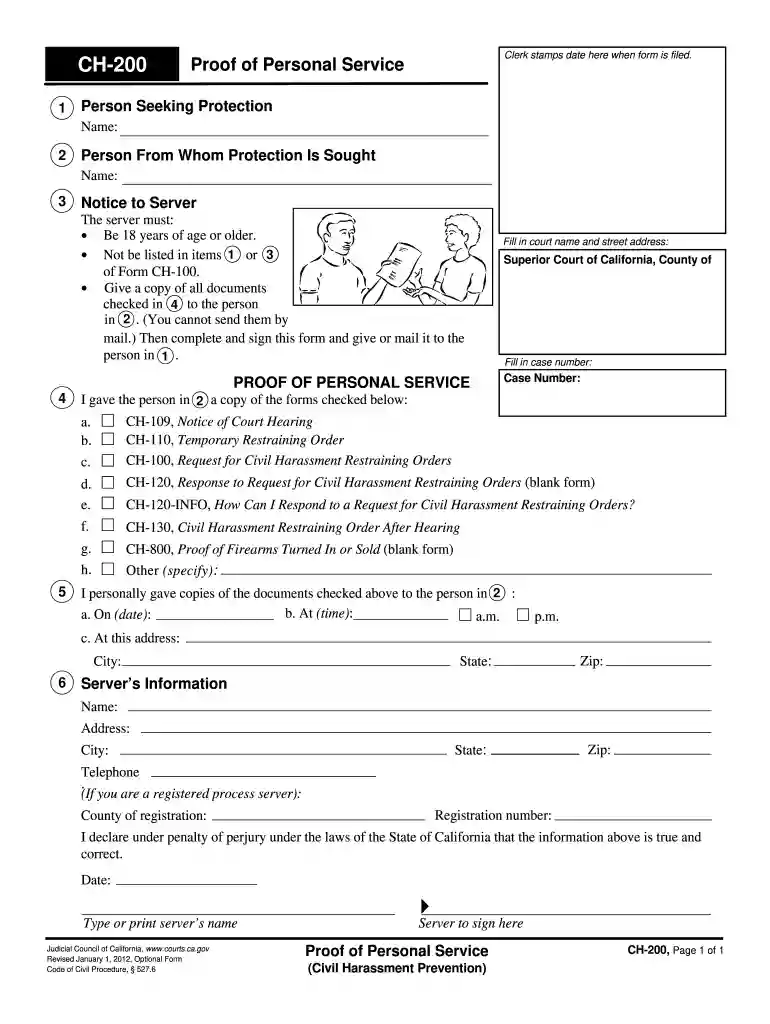 ch 200 form Preview on Page 1