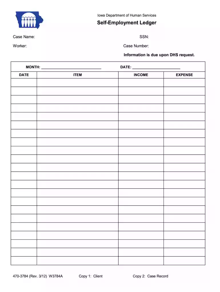 self employment ledger template excel free Preview on Page 1