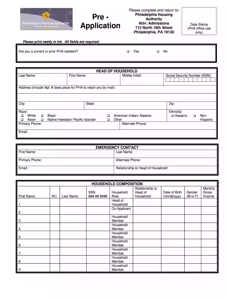 pha housing application online Preview on Page 1