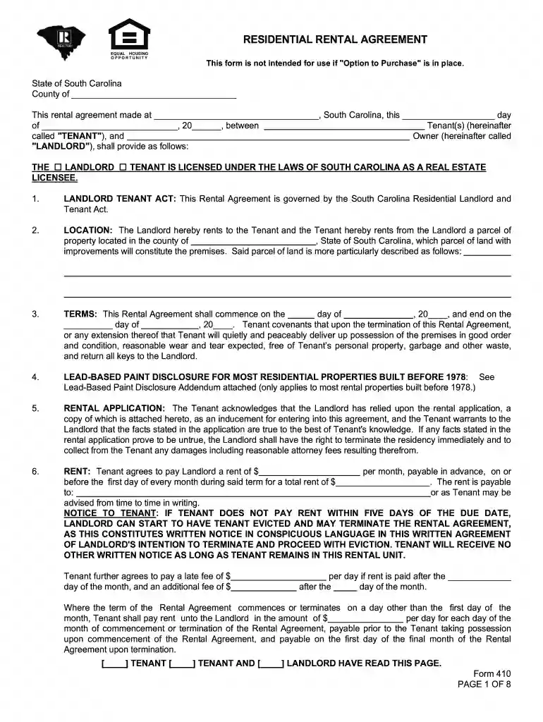 blank lease Preview on Page 1