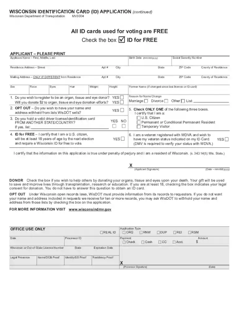 wisconsin state id online Preview on Page 1