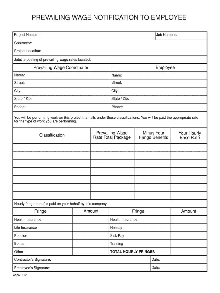 ohio prevailing wage forms Preview on Page 1