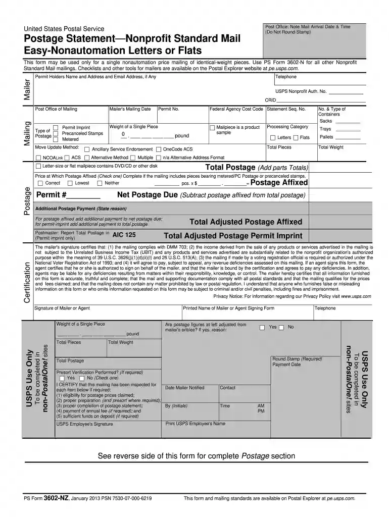 3602 nz 2013 form Preview on Page 1
