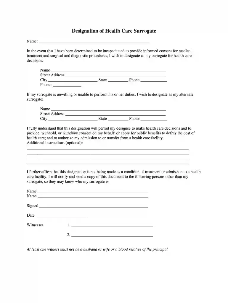 medical power of attorney florida for parent Preview on Page 1