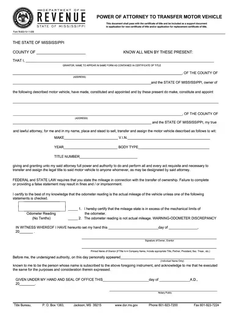 mississippi title transfer online Preview on Page 1