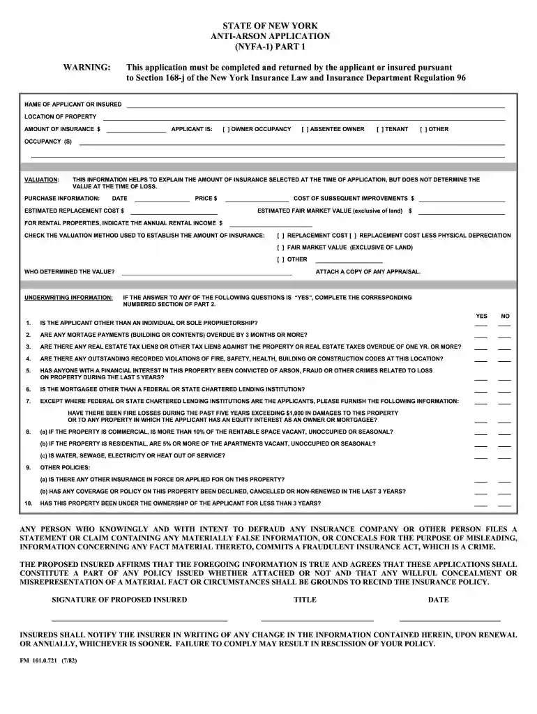 anti arson application Preview on Page 1