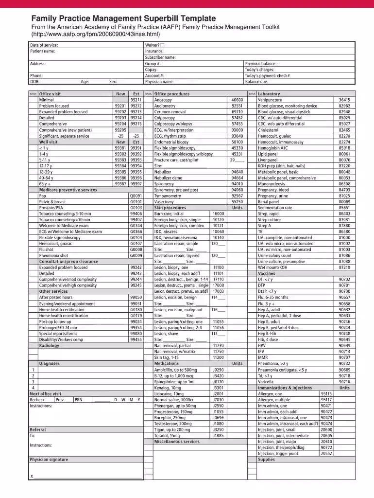 printable icd 10 superbill ophthalmology Preview on Page 1