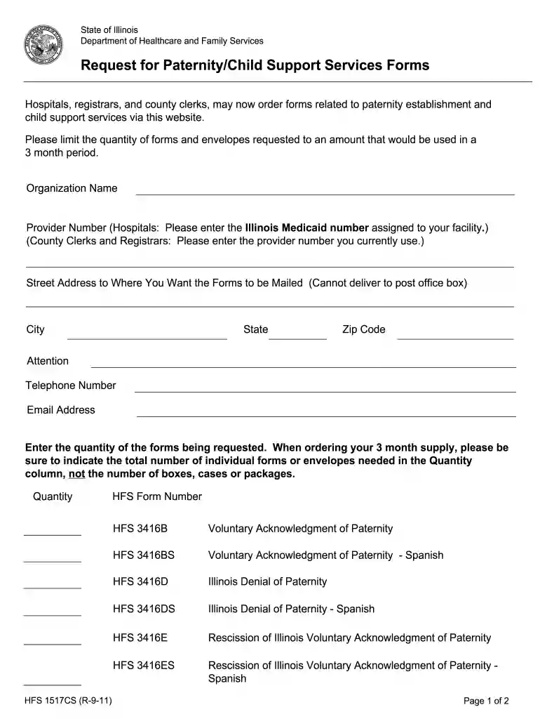 child support packet Preview on Page 1