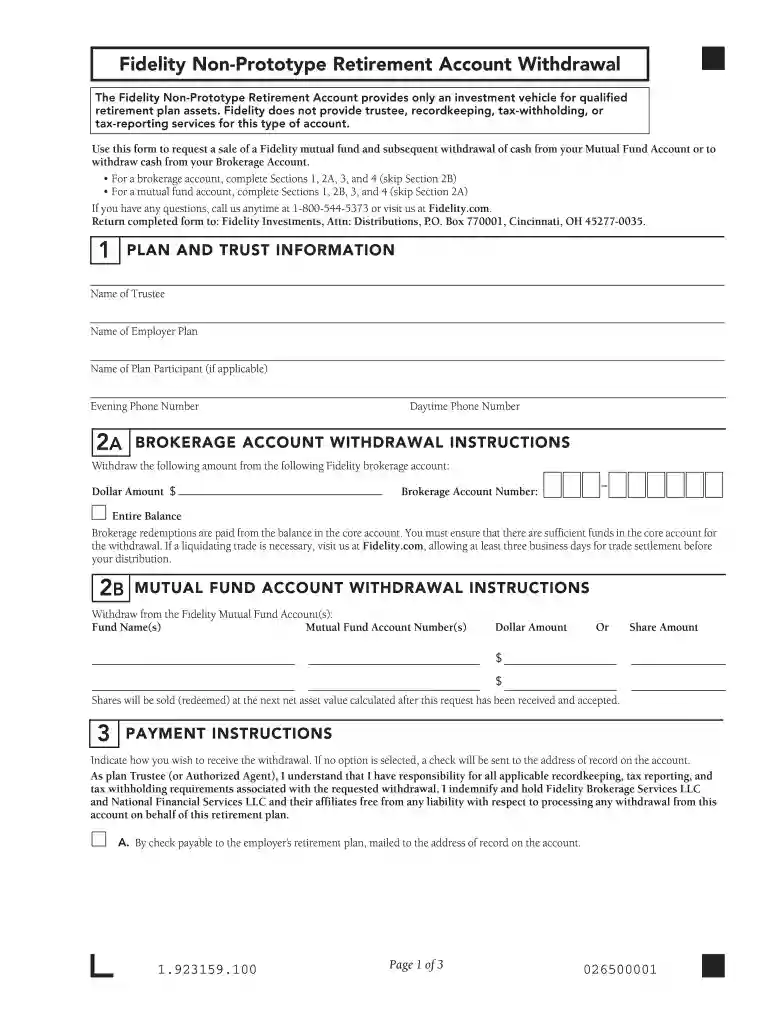 non prototype retirement account Preview on Page 1