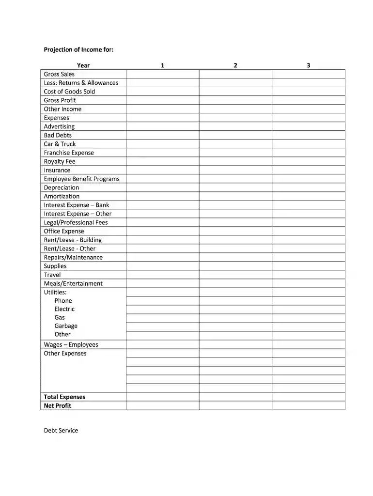 year to date profit and loss statement template Preview on Page 1