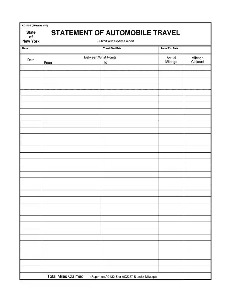nys form ac160s Preview on Page 1