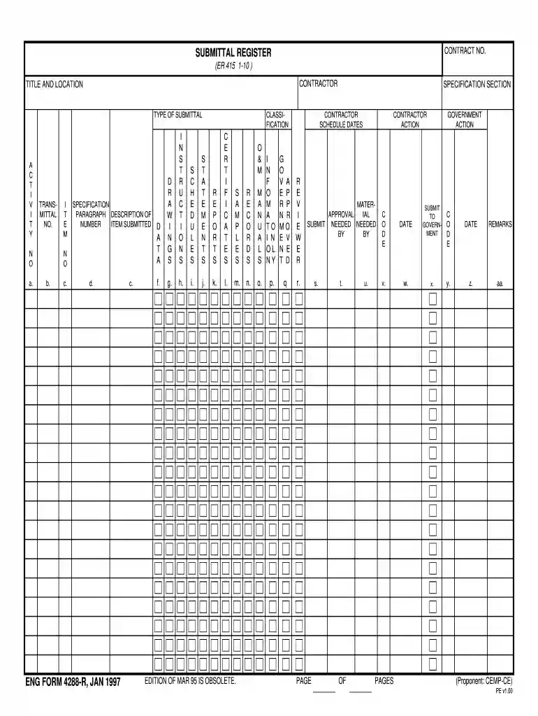 eng form 4288 r Preview on Page 1
