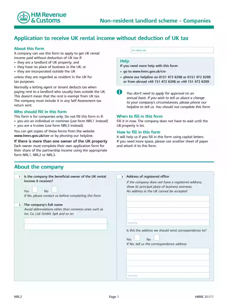 nrl1 form template Preview on Page 1