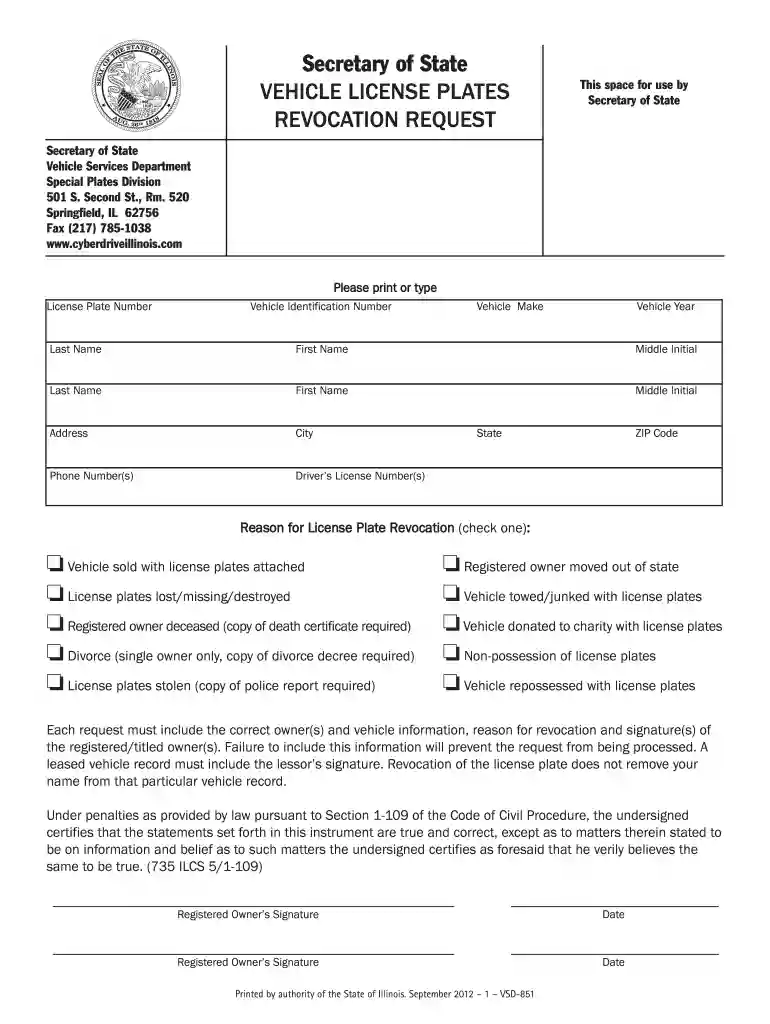 revoke illinois license Preview on Page 1