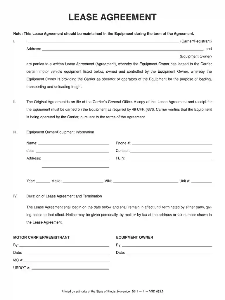 free hunting lease forms Preview on Page 1