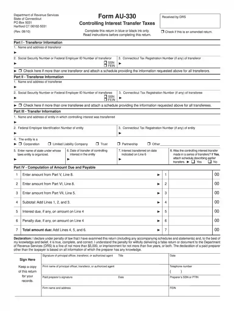 form au 330 2010 Preview on Page 1