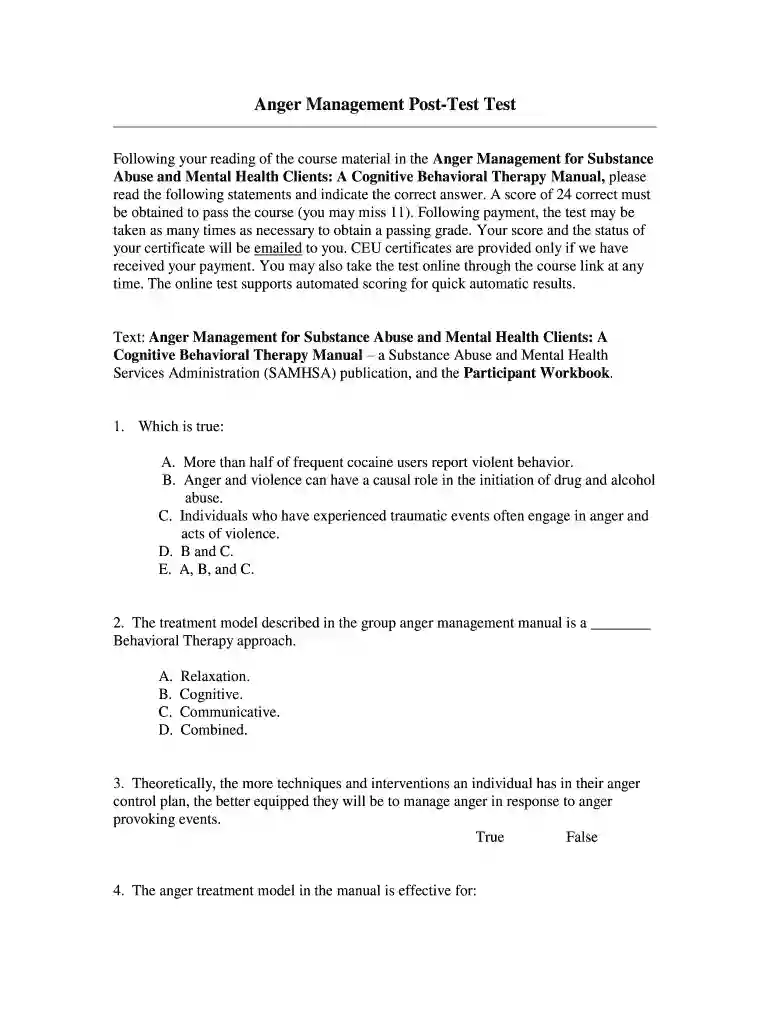 anger management completion letter sample Preview on Page 1
