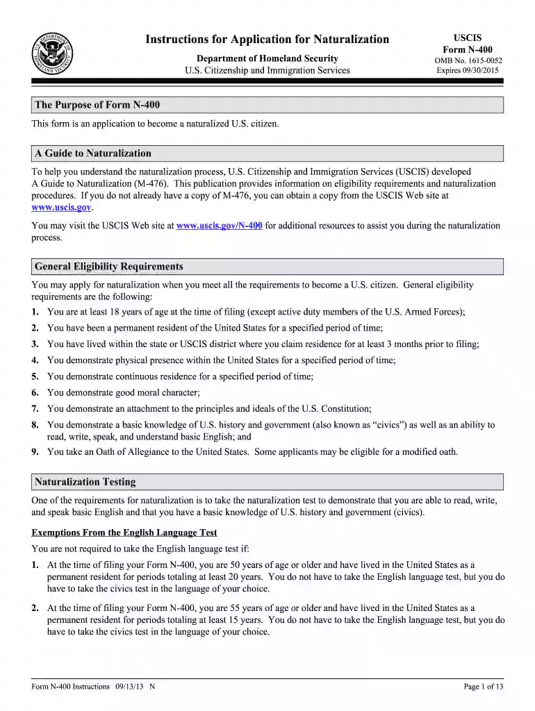 n application 2013 form Preview on Page 1