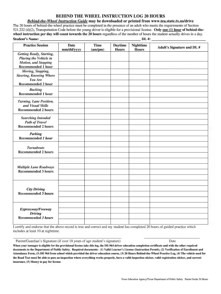 aceable driving log Preview on Page 1
