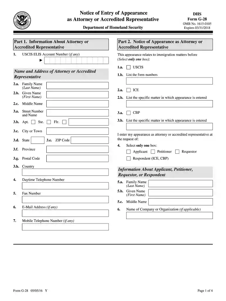 g 28 form Preview on Page 1