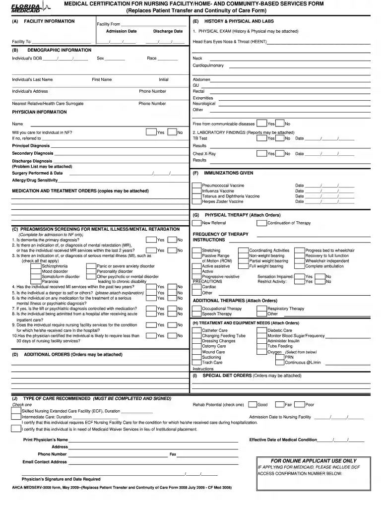 current 3008 form Preview on Page 1