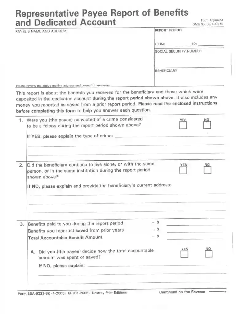 ssa 623 printable form Preview on Page 1