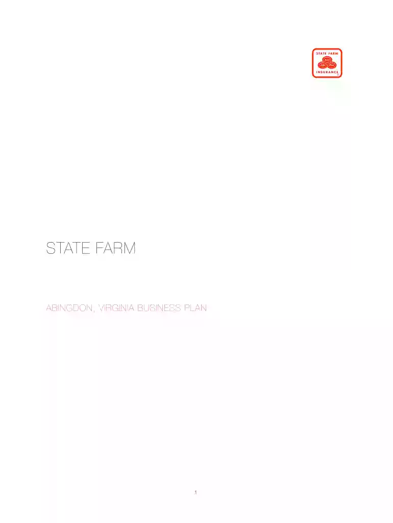 state farm business plan Preview on Page 1