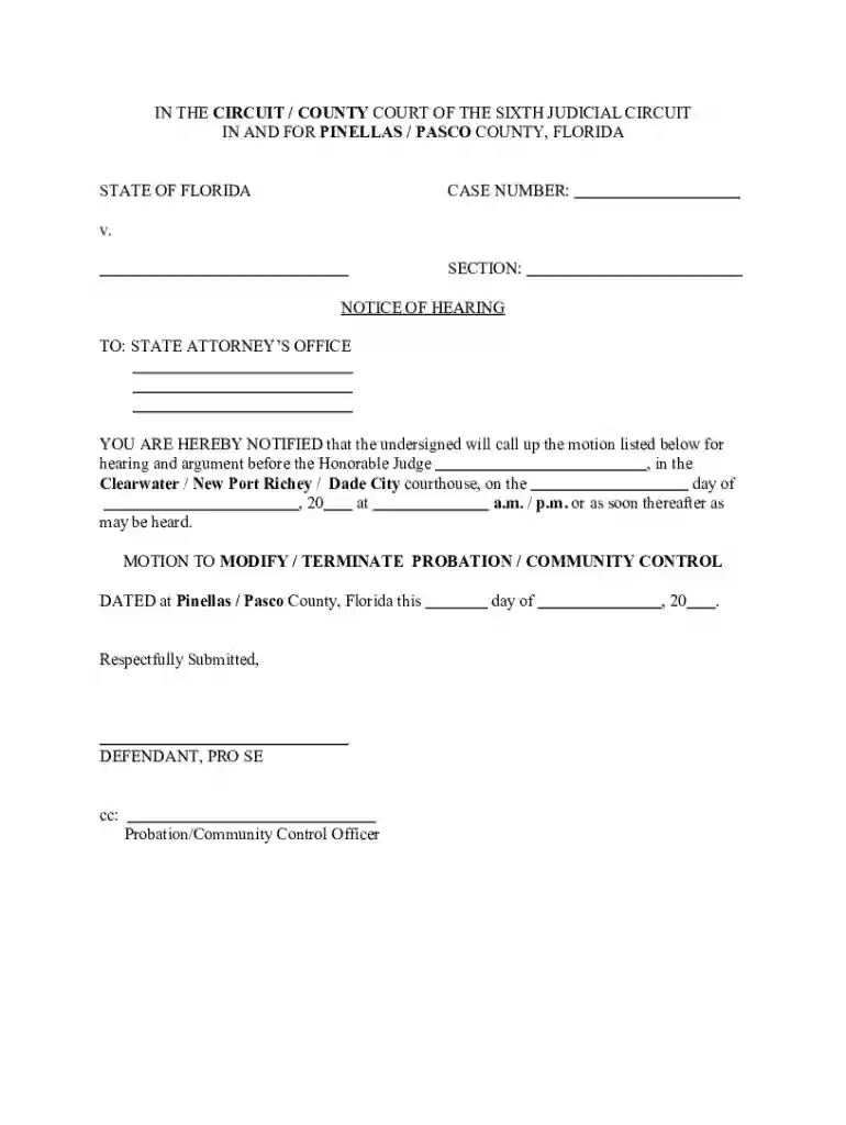 sample letter for early termination of federal probation Preview on Page 1