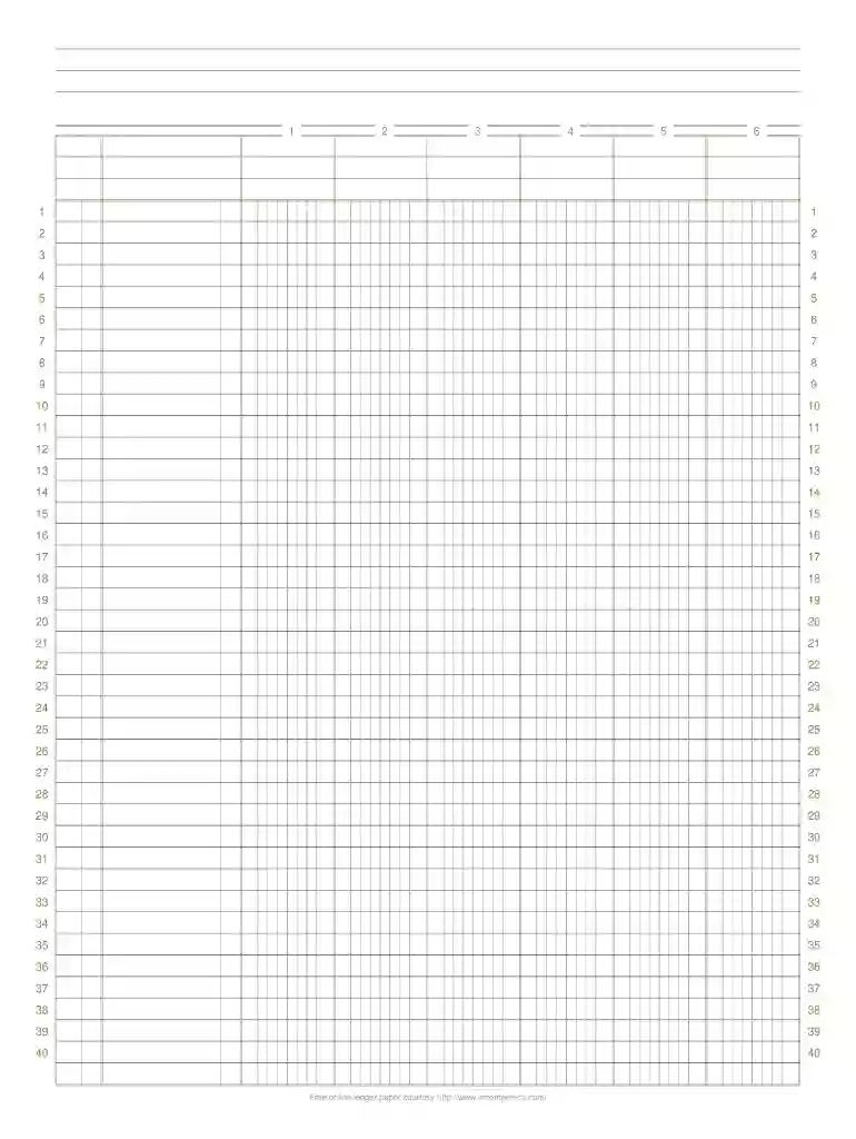 free printable column paper Preview on Page 1