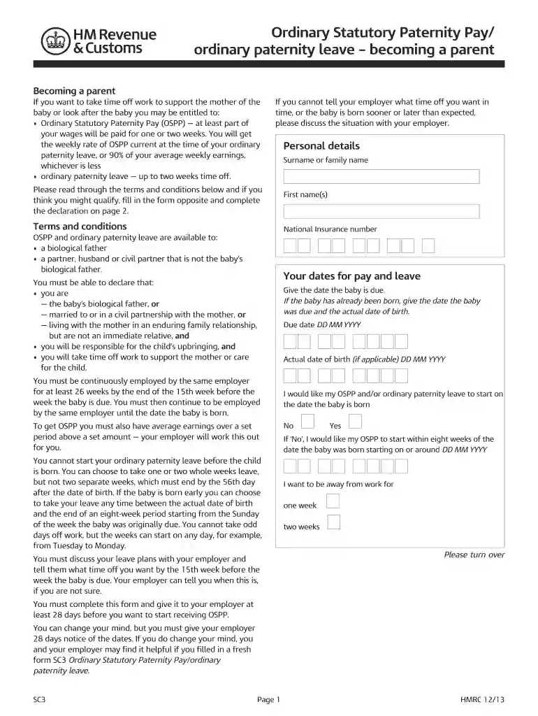 sc3 form Preview on Page 1