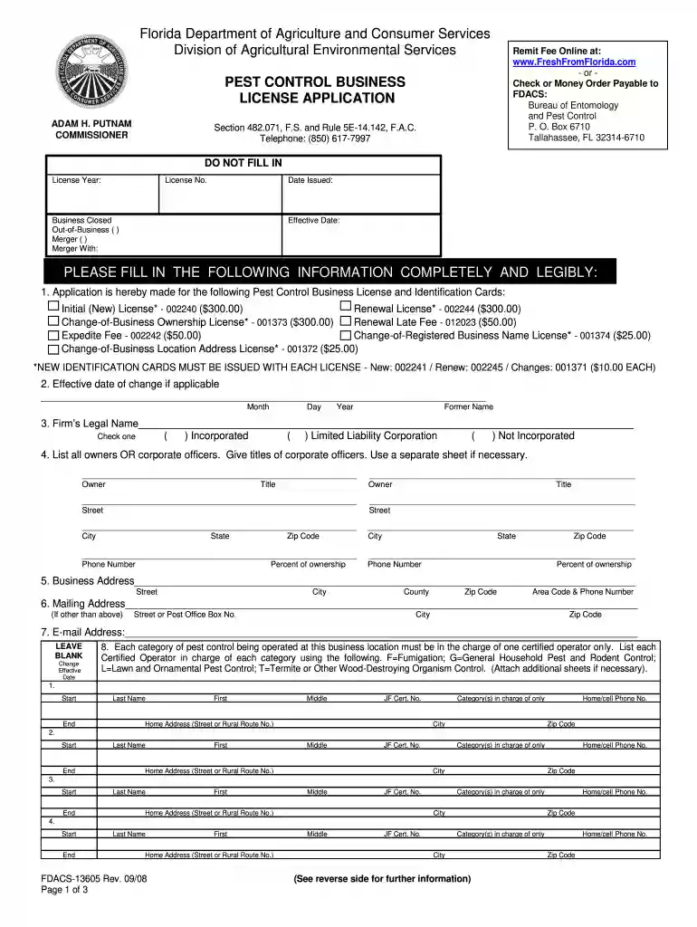 2008 Dacs 13605 form Preview on Page 1