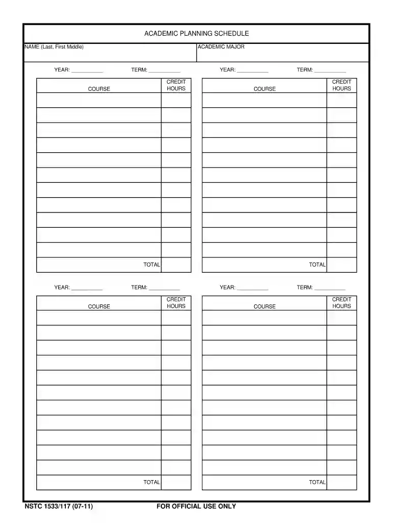 degree completion plan template Preview on Page 1