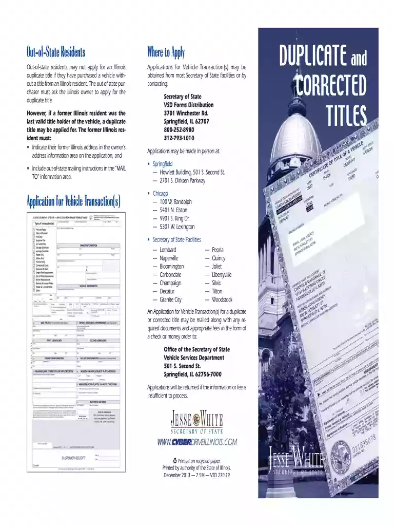 title application illinois Preview on Page 1
