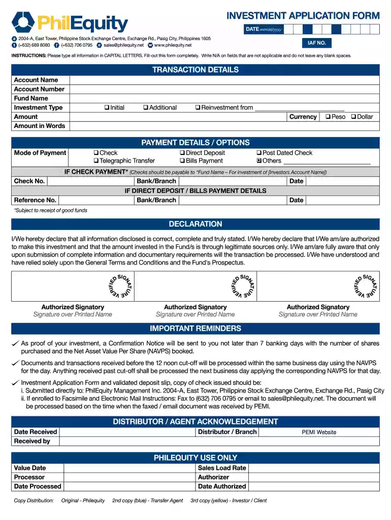 investment format pdf Preview on Page 1