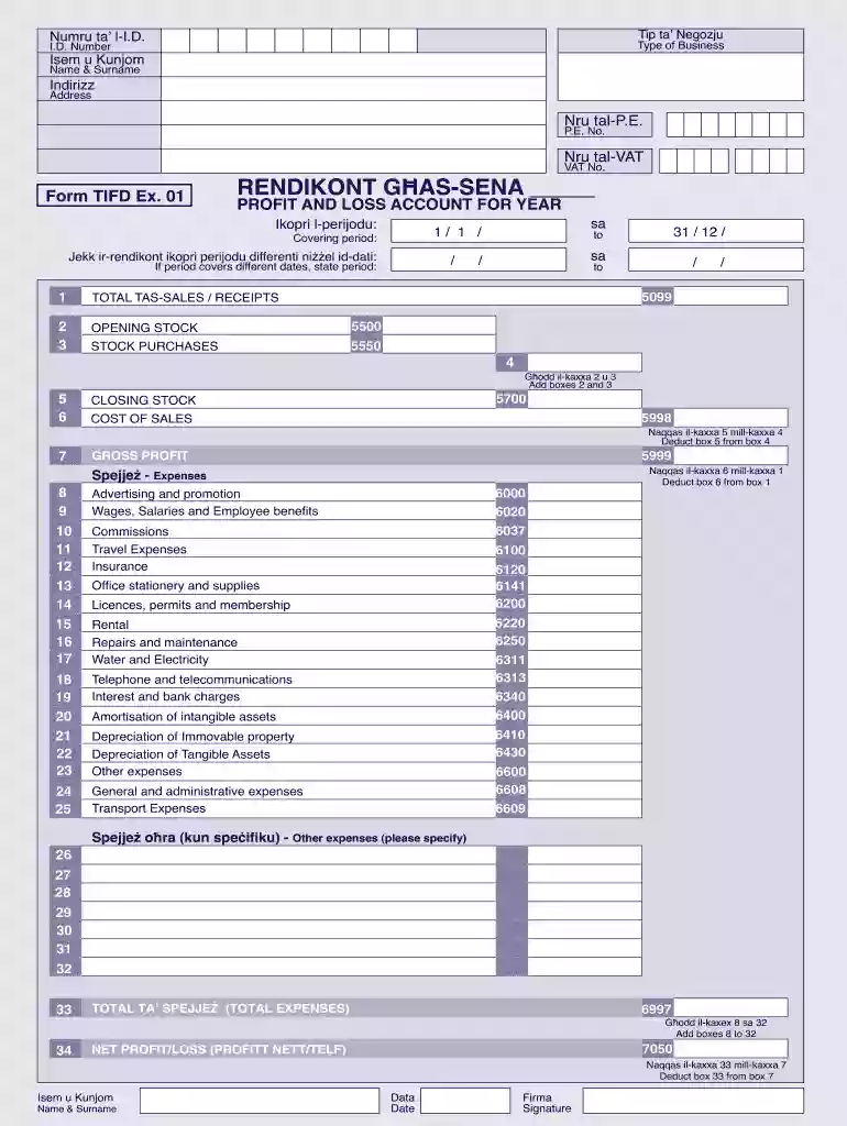 ex 01 form in english Preview on Page 1