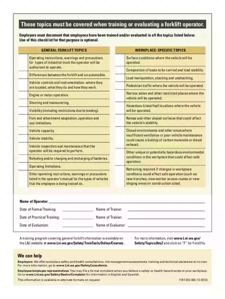 forklift license template Preview on Page 1