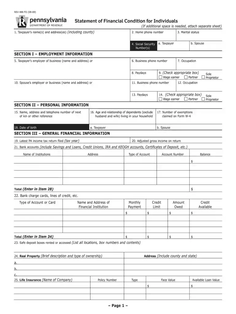 pennsylvania rev fo Preview on Page 1