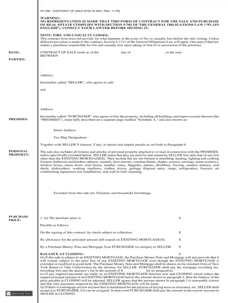 advantage title forms Preview on Page 1