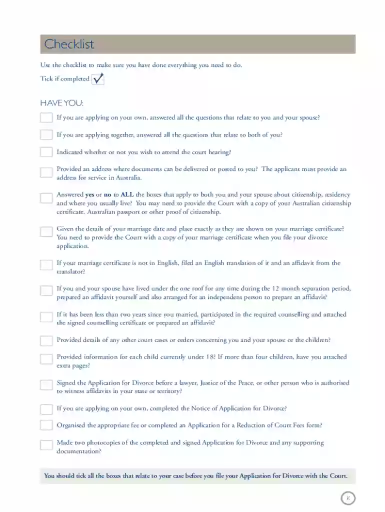 divorce application qld pdf Preview on Page 1