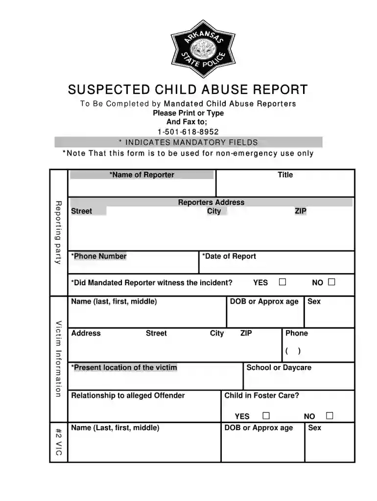 dhs anonymous reporting arkansas Preview on Page 1