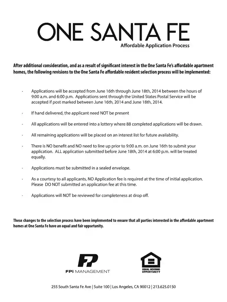 fpi rental application Preview on Page 1