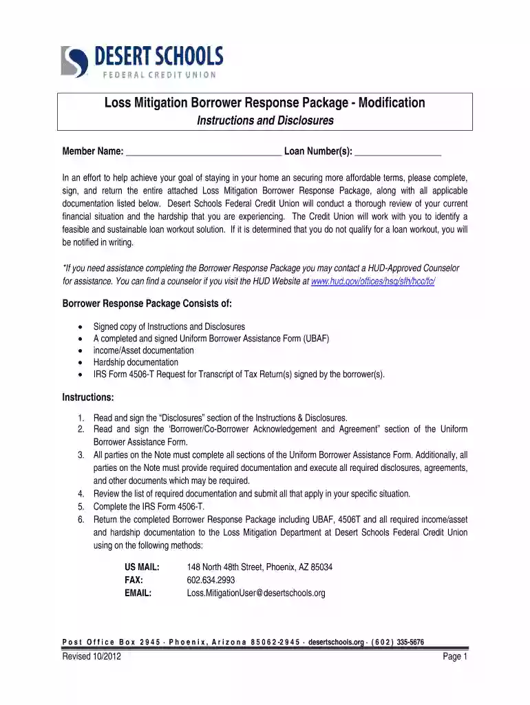 loss mitigation Preview on Page 1
